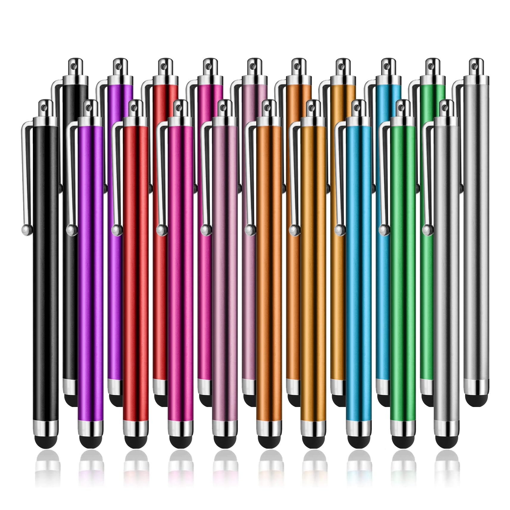 Stylus Pens for Touch Screens, Abiarst High Precision Universal Stylus for iPad iPhone Tablets Samsung Galaxy All Capacitive Touch Screens (20-Pack)