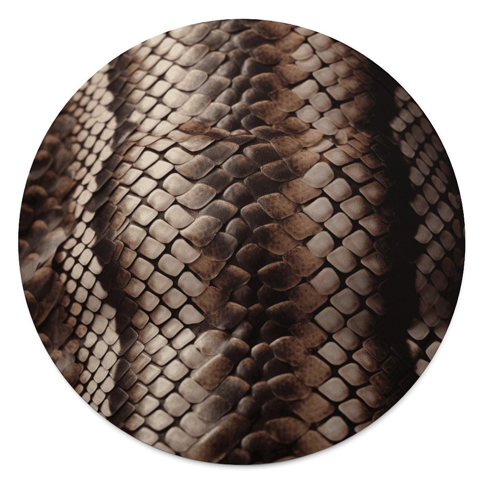 Couverture ronde surdimensionnée motif serpent 152cm