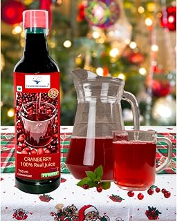 Truedreamall Cranberry Juice Concentrate – 750ml | Natural & Organic | Rich in Antioxidants | Supports Radiant Skin, Body Detox & Overall Health | For Men & Women | No Sugar or Preservatives