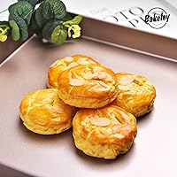 Vista 4 de 11-Inch Baking Sheet Pan Non-Stick Square Baking Pan Jelly Roll Bakeware for Oven Roasting 11.2" × 11.2" × 1.38" (Champagne Gold)
