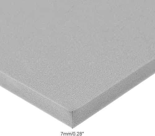 Miniatura 3 de uxcell Hojas de espuma EVA gris de 10 x 10 pulgadas, 0.276 in de grosor para manualidades y proyectos de bricolaje, 4 unidades