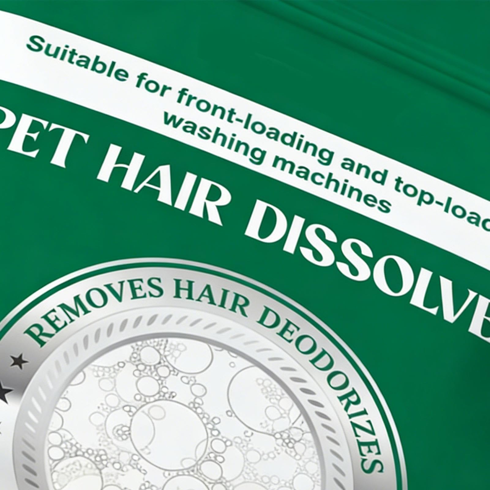 Hair Dissolver Pods, Pet Hair Remover, 60-Pack Laundry Pods with Safe Dissolving Formula, Fabric Care Detergent, Lint and Remover, for Household Daily Home, Fabric Care, — view 8
