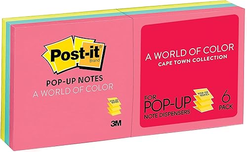 Miniatura 2 de Post-it R330AN - Recambios para notas emergentes, 3 pulgadas x 3 pulgadas, 100ShtPD, 6PK, Ciudad del Cabo
