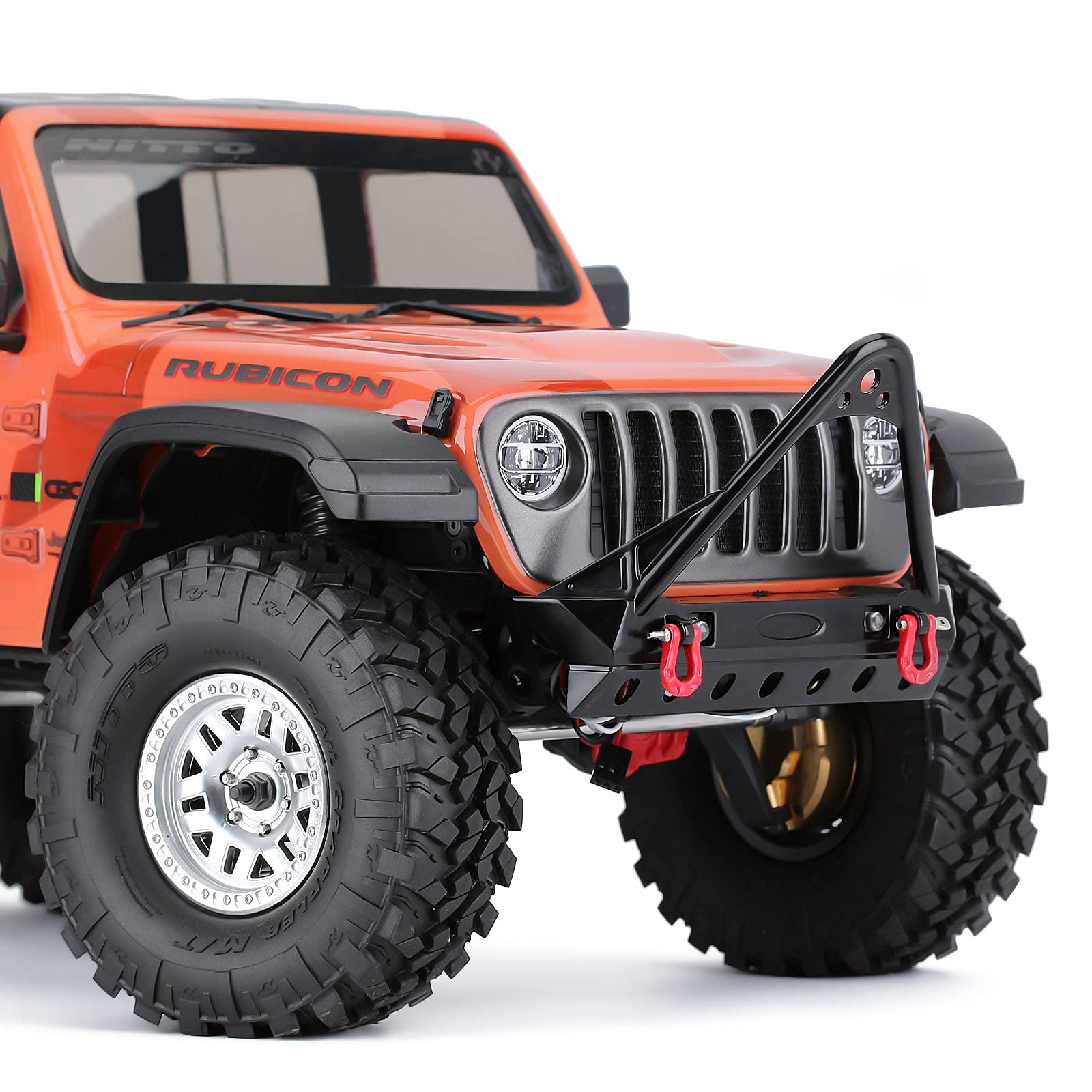 INJORA RC Paraurti Metallo Front Bumper per 1:10 RC Crawler Axial SCX10