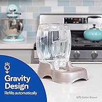 Vista 2 de Petmate Pet Cafe Gravity Bebedero para perros y gatos, 0,75 galones