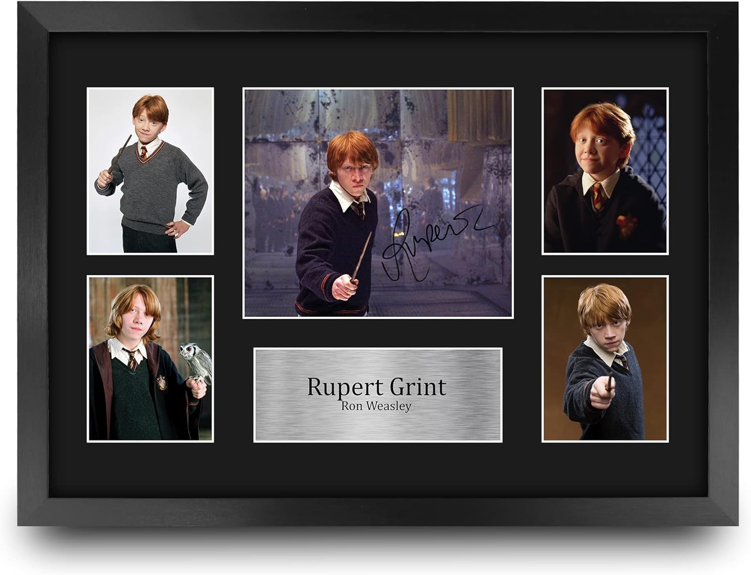 HWC Trading Rupert Grint Harry Potter 16 x 12 inch (A3) Printed Gifts Signed Autograph Picture for Movie Memorabilia Fans - 16" x 12" Framed