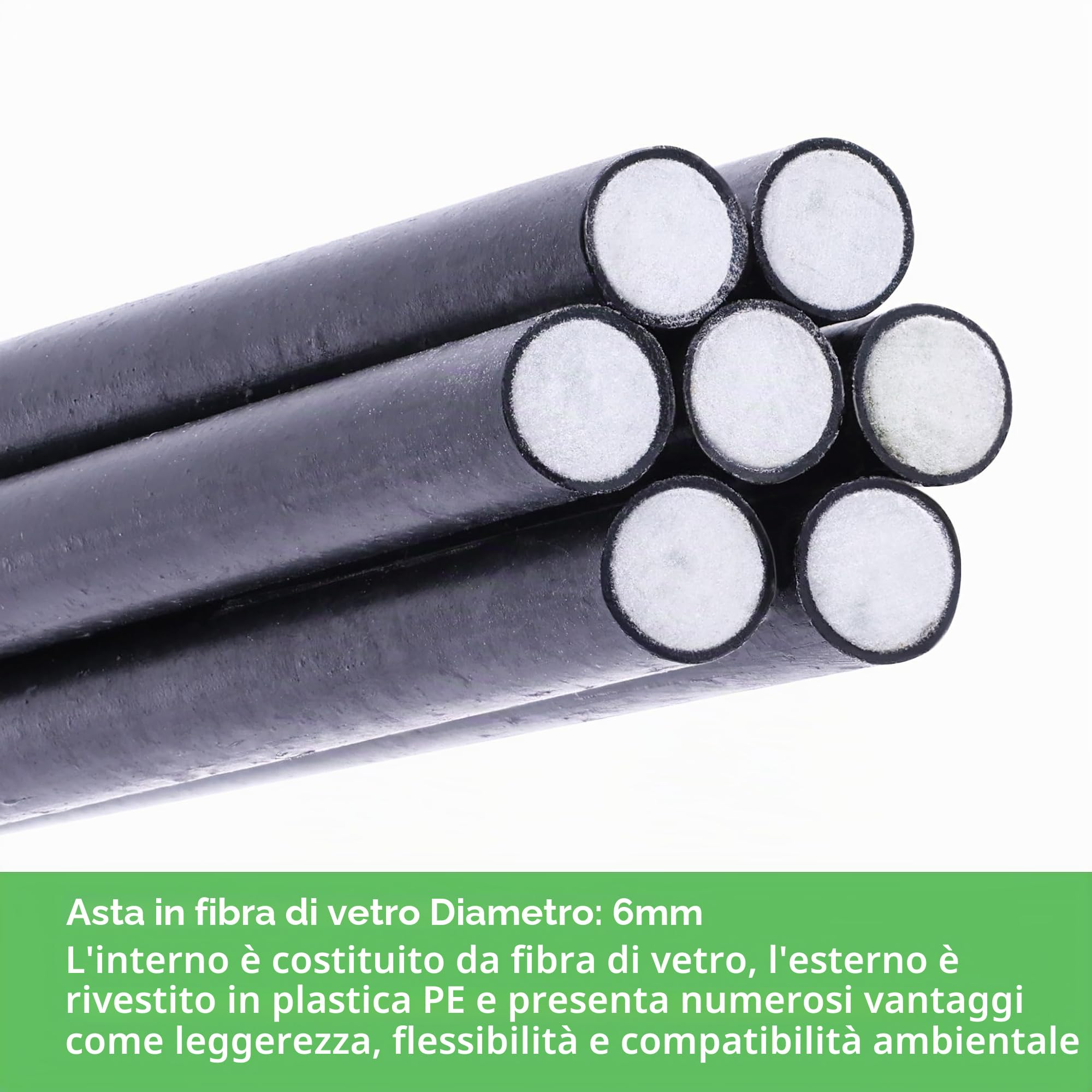 Cerchi da Giardino per Serra, Letto rialzato con Archi a Tunnel da 30 Pezzi, Arco per Serra Avvolto in plastica da 6 mm, Tunnel per Telaio Freddo con Pneumatici per Serra Fai-da-Te