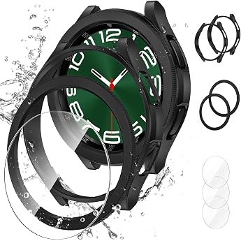 Neitra 2 + 2 + 3 pieces Samsung Galaxy Watch6 47 mm classic protective case