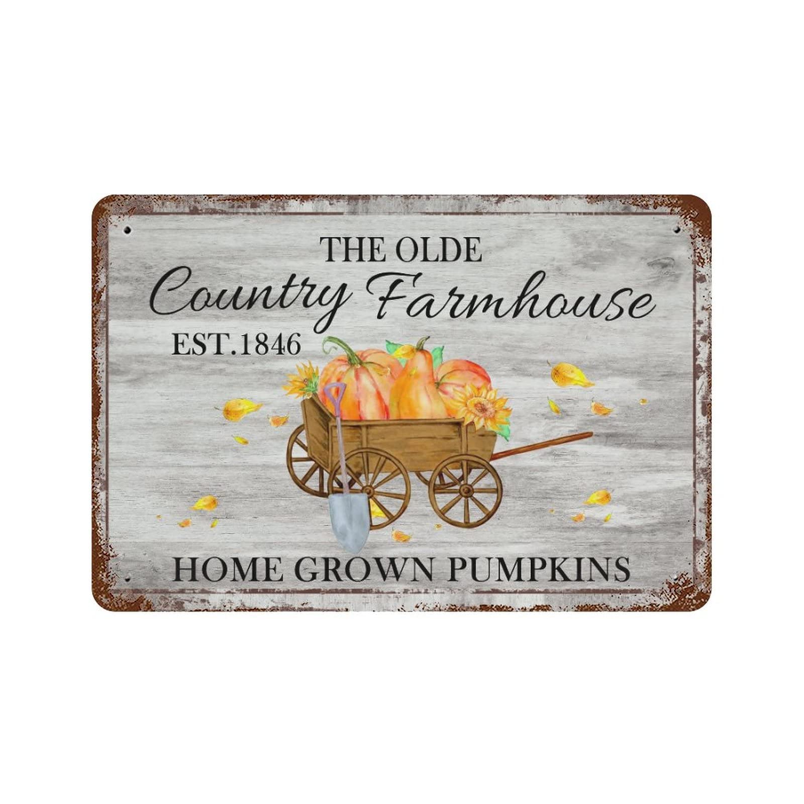 Plaque en métal country farmhouse plaque décorative durable en acier pour cave et café