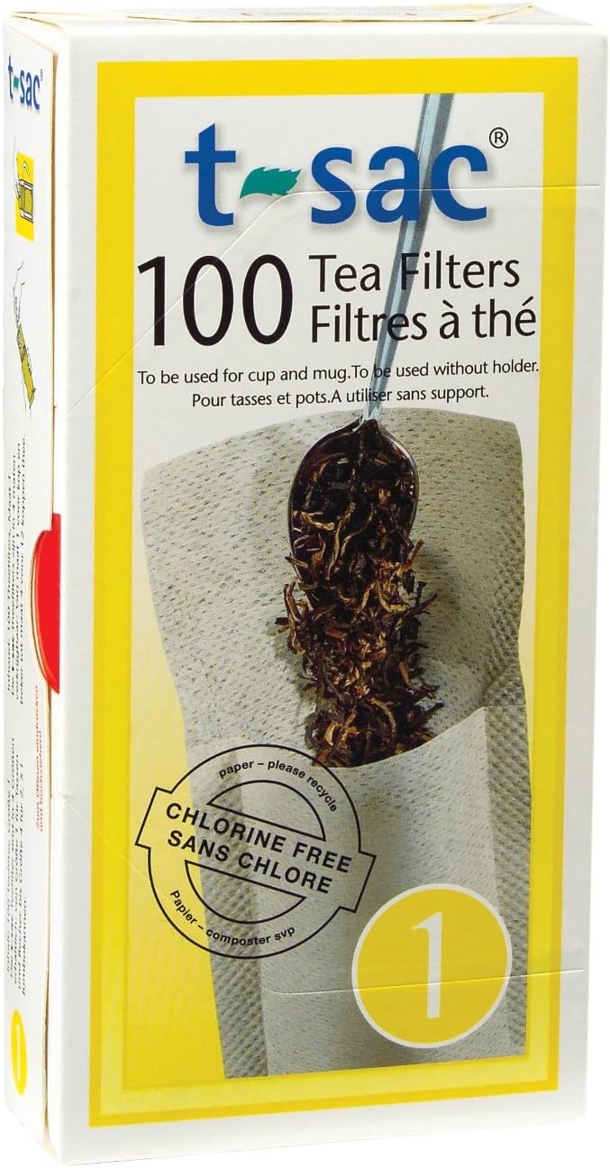 Tsac 1601 Disposable Paper Filter Tea Bags, 1, 100 Count Home & Kitchen