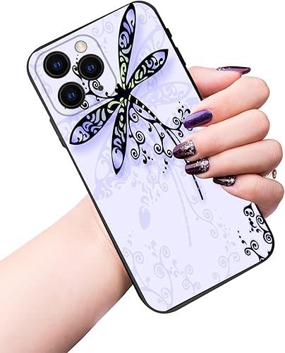 Dragonfly - Funda compatible con iPhone 11 Pro Max de 6.5 pulgadas 2021, funda delgada y suave de TPU a prueba de golpes para mujeres y niñas,