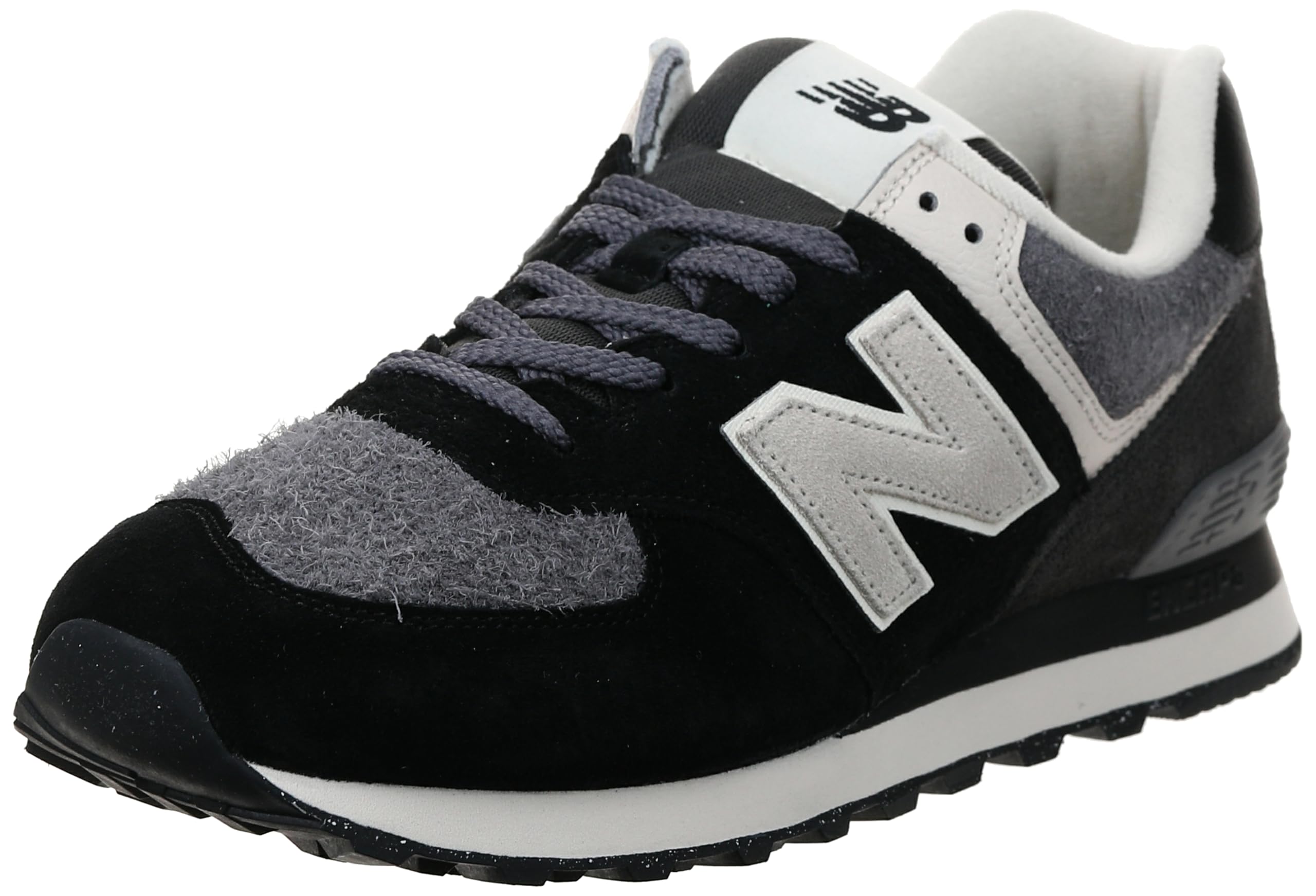 New Balance Mens 574 Sneaker 43 EU BLACK/BISQUE