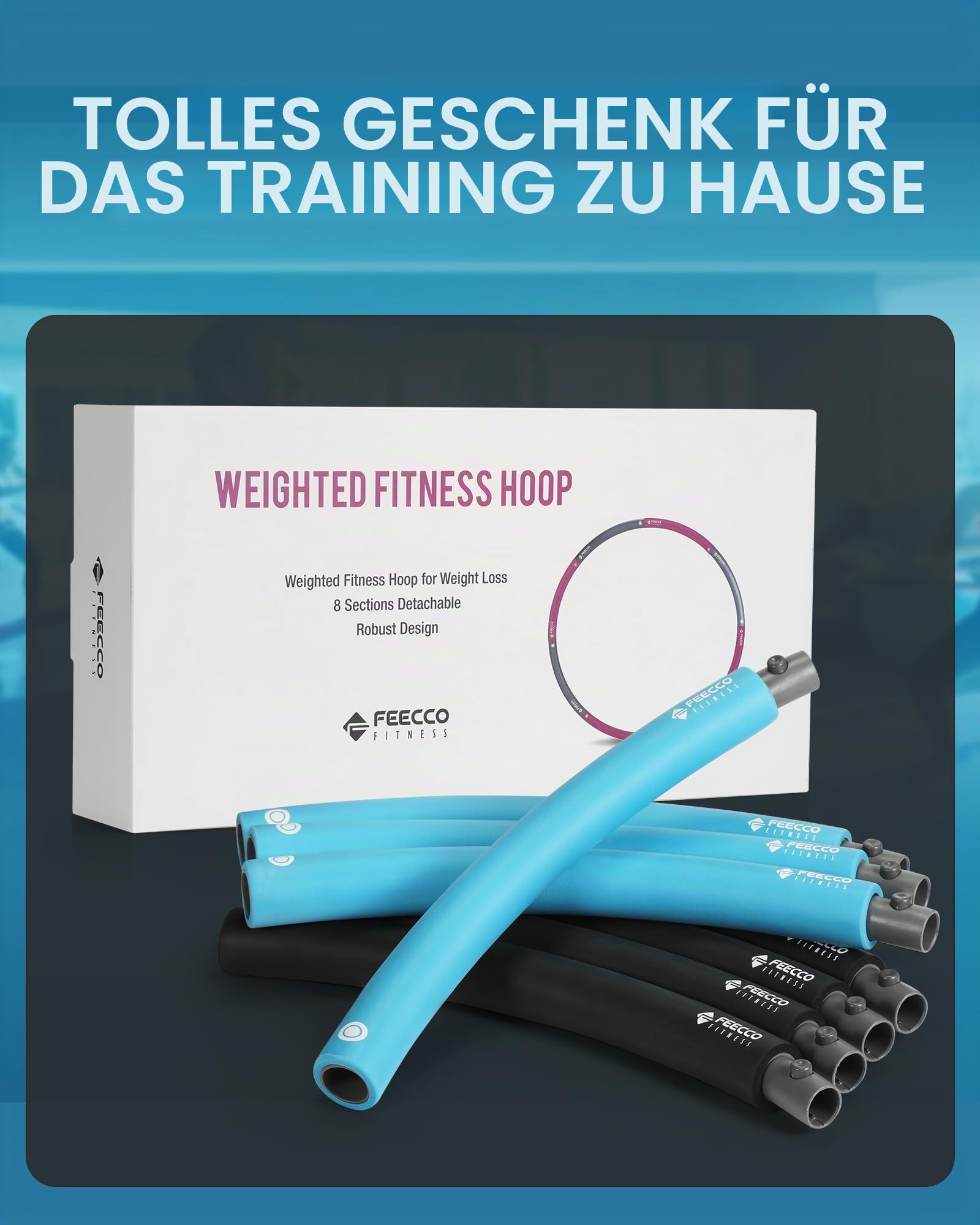 FEECCO Fitness Hoop Reifen Erwachsene - Zum Abnehmen
