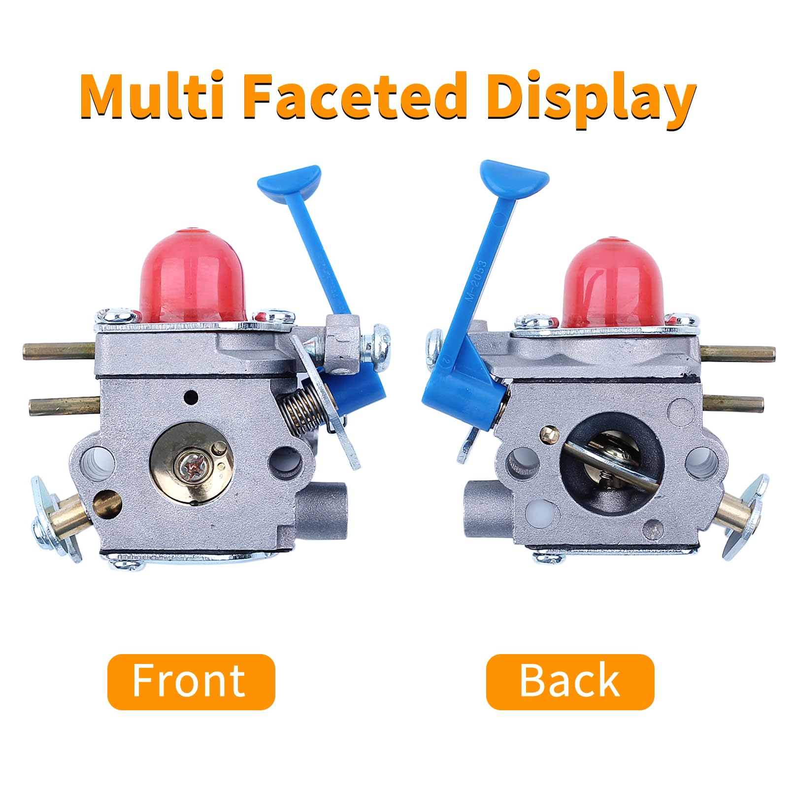 Vergaser Kit für Husqvarna 128LD, 128L, 128LDX, 124C, 124L, 128C, 128CD Rasenmäher, mit Luftfilter + Zündkerze + Kraftstofffilter + Dichtung, Ersatz 545081850