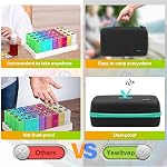 Monthly Pill Organizer 2 Times a Day,Month Pill Box Organizer with 32 Daily Compartments,30 Days Pill Holder with Hard Travel Case Pill Case Vitamins Case+Portable 7-Day Travel Medicine Organizing Bag
