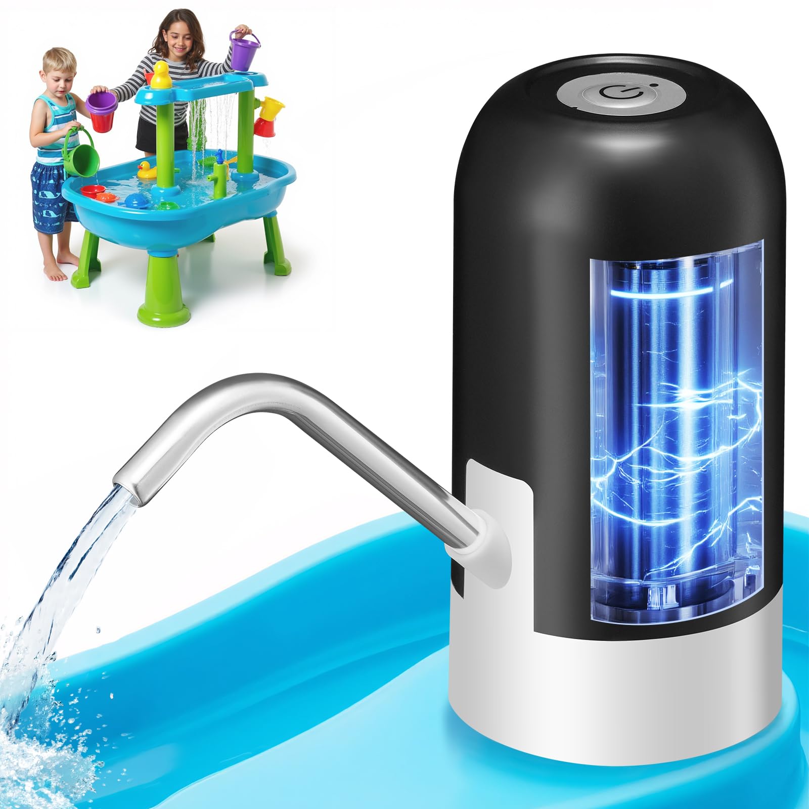 Water Table Pump battery powered Water Table Pump 3 Hours continuous water pump for water table Higher water flow rate Compatible with all water tables