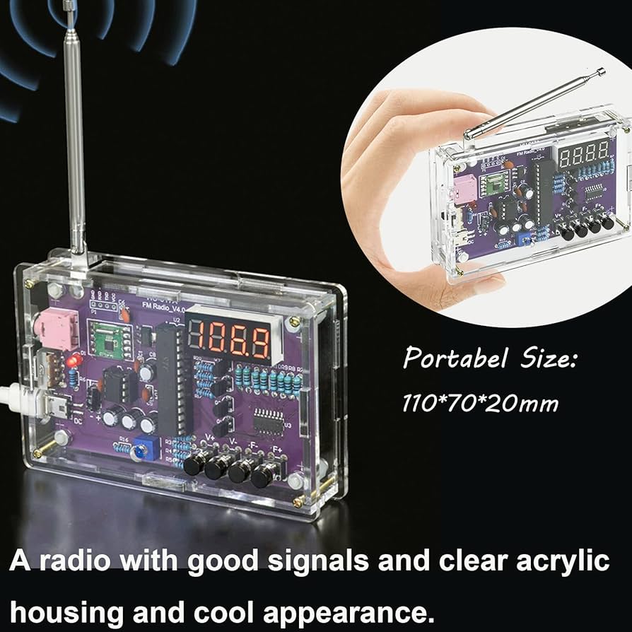 Amazon.co.jp: GeekLJT FMラジオはんだ付けキット、はんだ