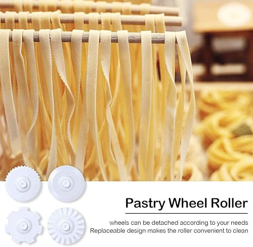 Miniatura 9 de Cortador de rodillos de celosía, Rueda de cortador de pasta, Pastel de galletas de fideos de masa Postre Pizza Pan Pastelería Cortador de rodillo,