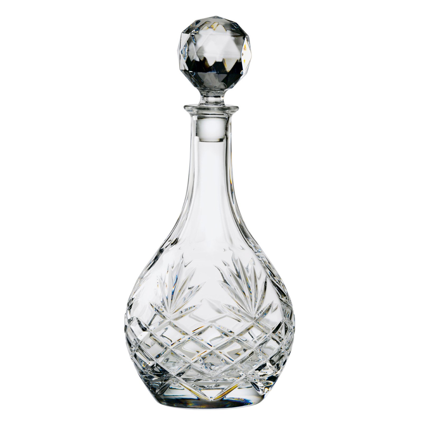 Dornberger - Sovereign Wine Decanter I 1150 ml I 24% Lead Crystal I Fully Cut Decanter and Stopper for Wine, Bourbon, Whiskey - Made in Europe
