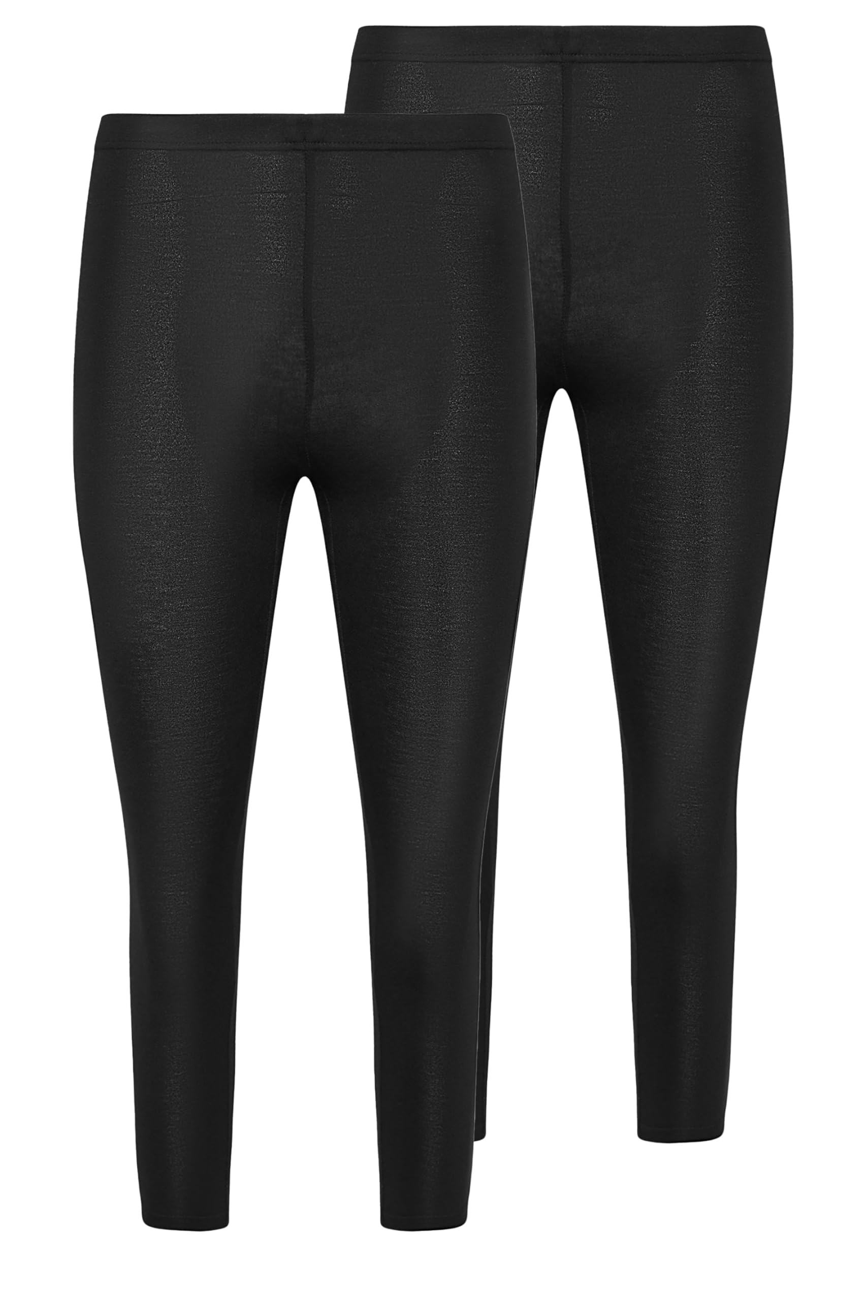 Pixiegirl Women's Black Petite 2 Pack Cropped Leggings Pants In | Size: 14