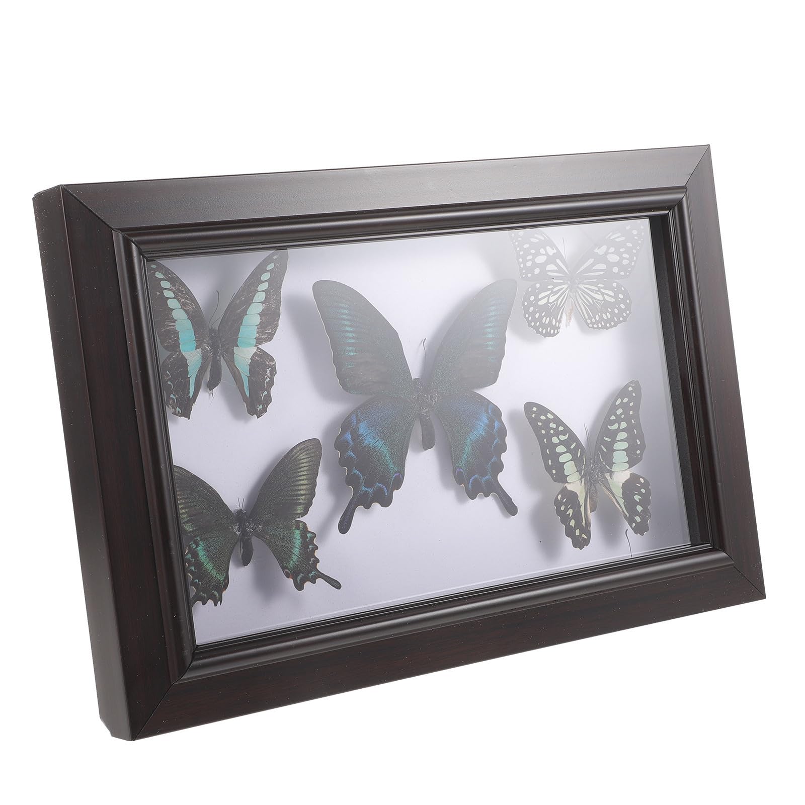 Toddmomy Marco de Adorno de Madera con Mariposas Decorativas para Decoración de Pared Educativa y Hogar con Acabado Exquisito y Buena Artesanía