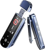 RUIZU 64GB Bluetooth 5.3 MP3 Player with Clip for Sports, FM Radio, Voice Recorder, USB Flash Drive, 20H Battery
