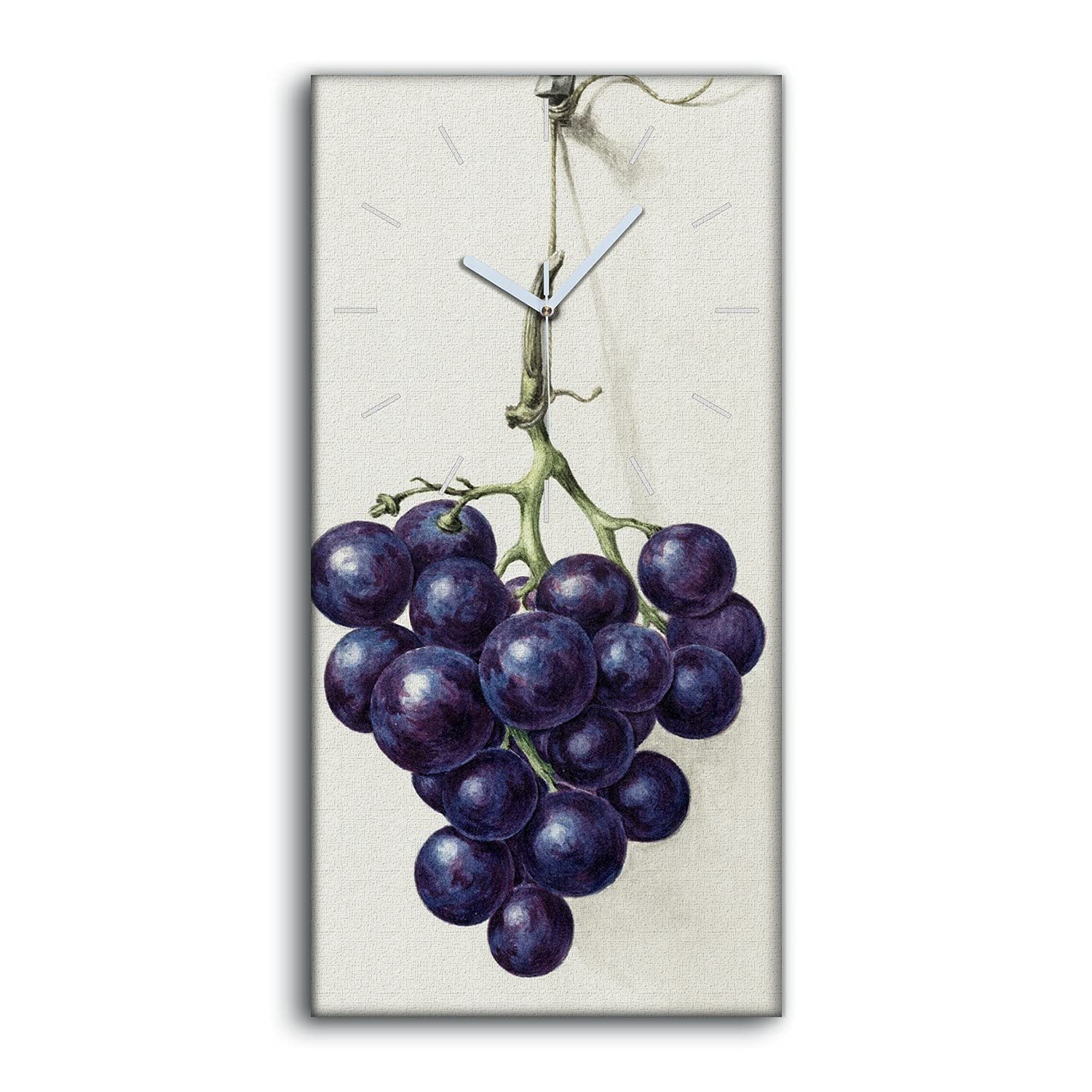 Horloge sur Toile Décoration Salon et Chambre Image Art Mural Moderne Raisins