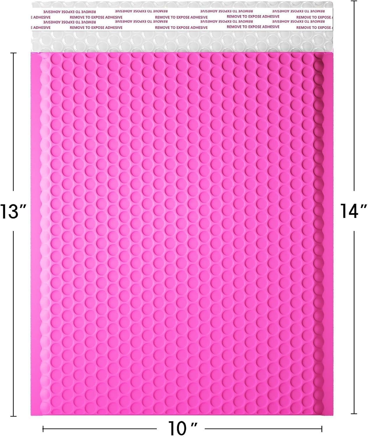 10 x 13 Inch Bubble Mailer 40 Pack, Waterproof Padded Envelopes with Strong Self-Seal Adhesive, Cushioning Shipping Bags with Bright Color for Small Business - Hot Pink