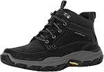 Skechers Mens Respected - Boswell 204454 Mid Top Leather Moc Toe Lace Up