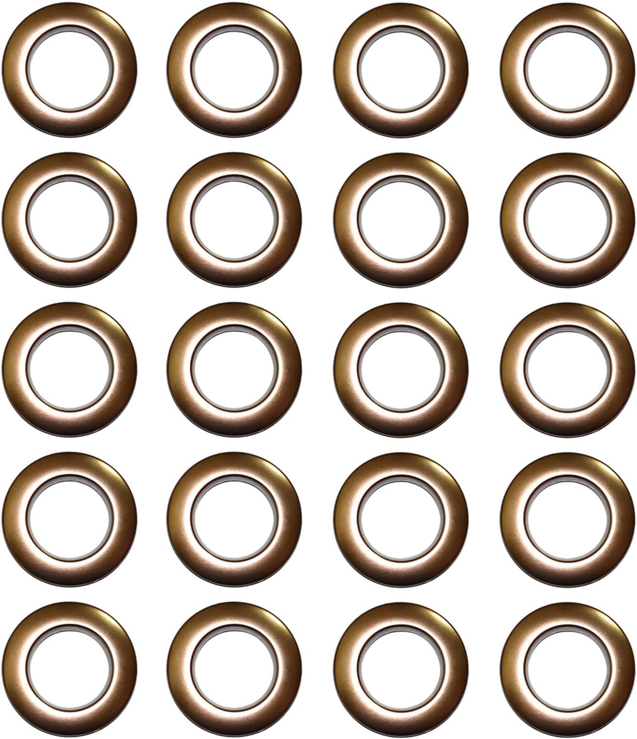 SWTOOLSelling Wonderful 1-9/16-Inch Inner Diameter Plastic Curtain Grommets 20-Pack (Light Brown)