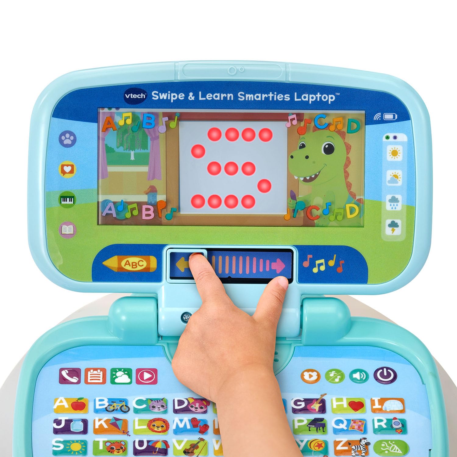 VTech Swipe and Learn Smarties Laptop, Blau