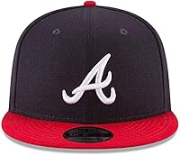 Vista 2 de New Era 9Fifty MLB Atlanta Braves Gorra Snapback Básica Azul Marino/Rojo 11591082 Talla Única