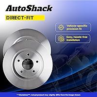 Vista 4 de AutoShack 12.8" (325 mm) Rotores de Freno Traseros Ventilados de Reemplazo para 2002-2009 Chevrolet Trailblazer 2002-2009 GMC Envoy 2005-2009 Saab
