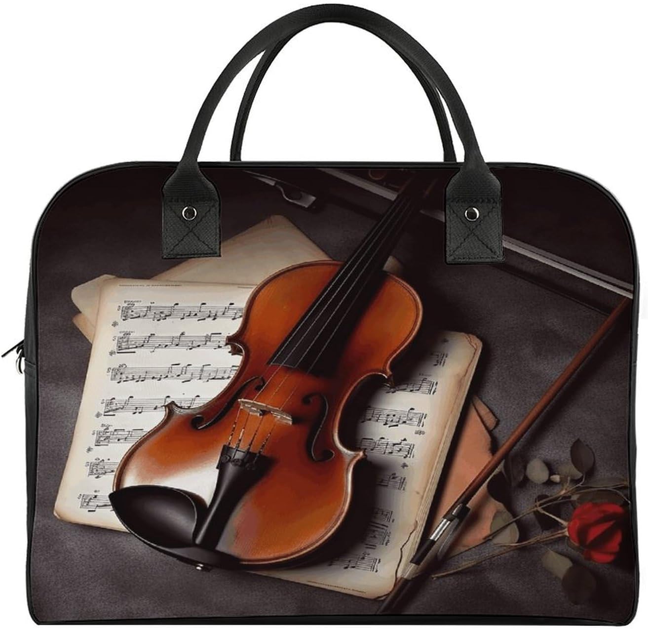 Violin Sheet Music Laptop Bag with Shoulder Strap image 3