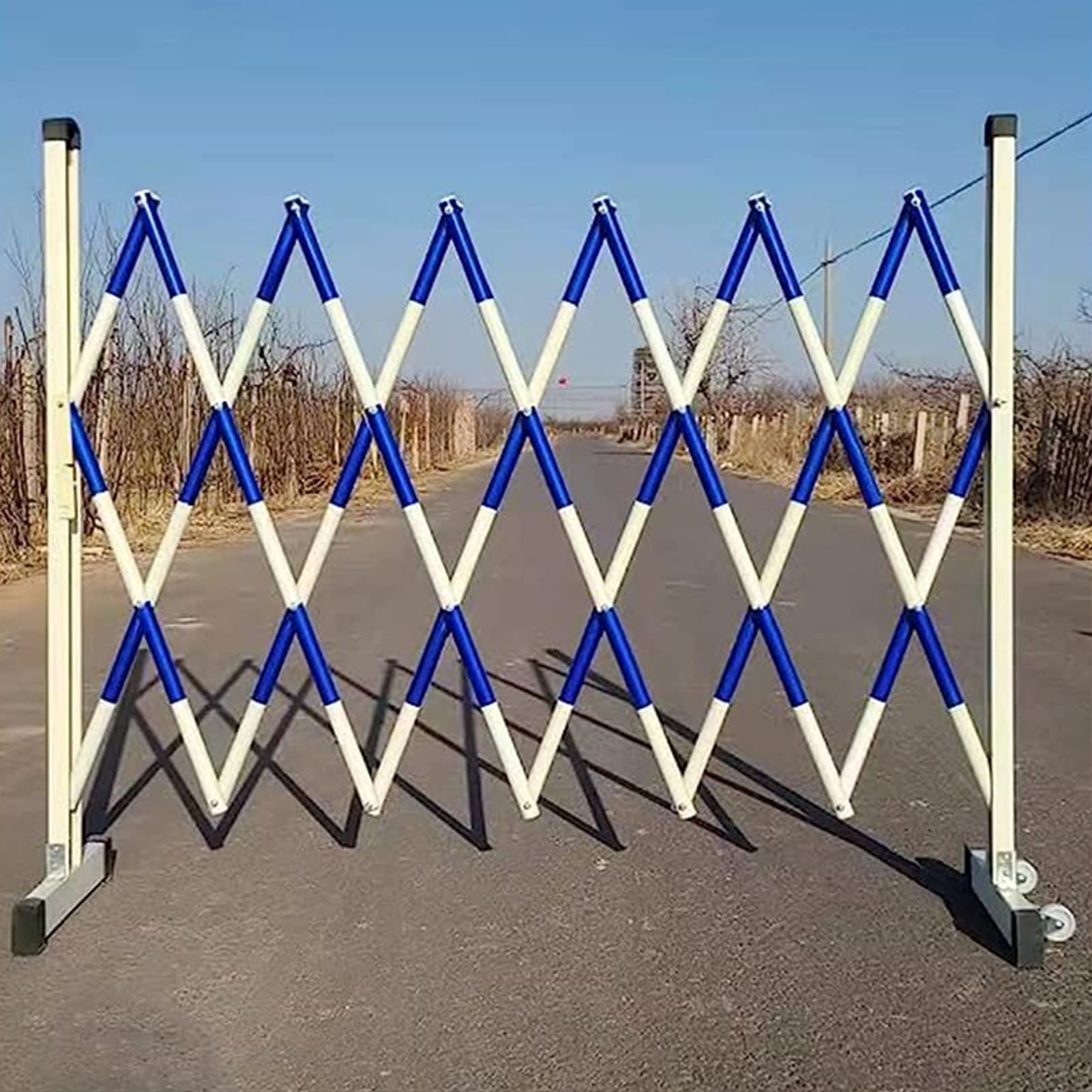 Puerta de seguridad retráctil ajustable, barrera de metal expandible para seguridad al aire libre, garaje y sitios de construcción, control de tráfico, soluciones de seguridad vial, control de acceso