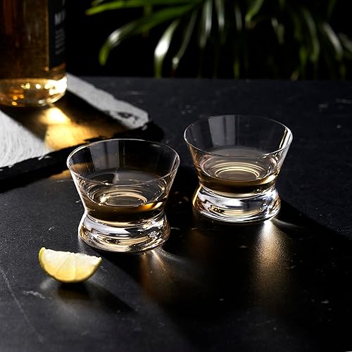 Miniatura 4 de Viski Vasos de degustación de tequila de cristal, vasos de copita para mezcal, whisky, bourbon o licores limpios, elegante juego de cristalería para