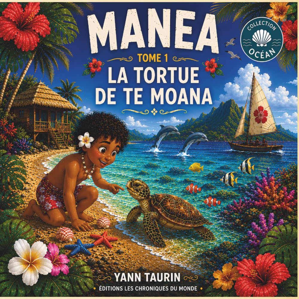 Tome 1 — Manea et la tortue de Te Moana: Une aventure des Petits Gardiens du Fenua (Les aventures de Manea)