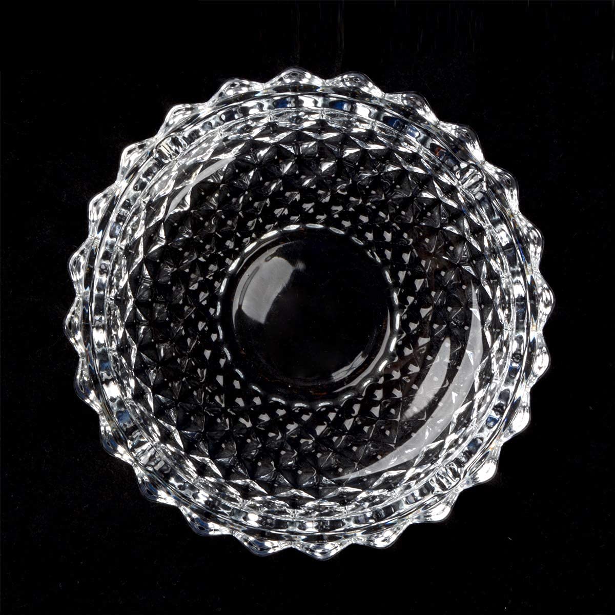 Cendrier carré en verre transparent pour cigarettes, cendrier en verre cristal pour salon, bureau, bar, intérieur (12,5 cm x 3 cm)