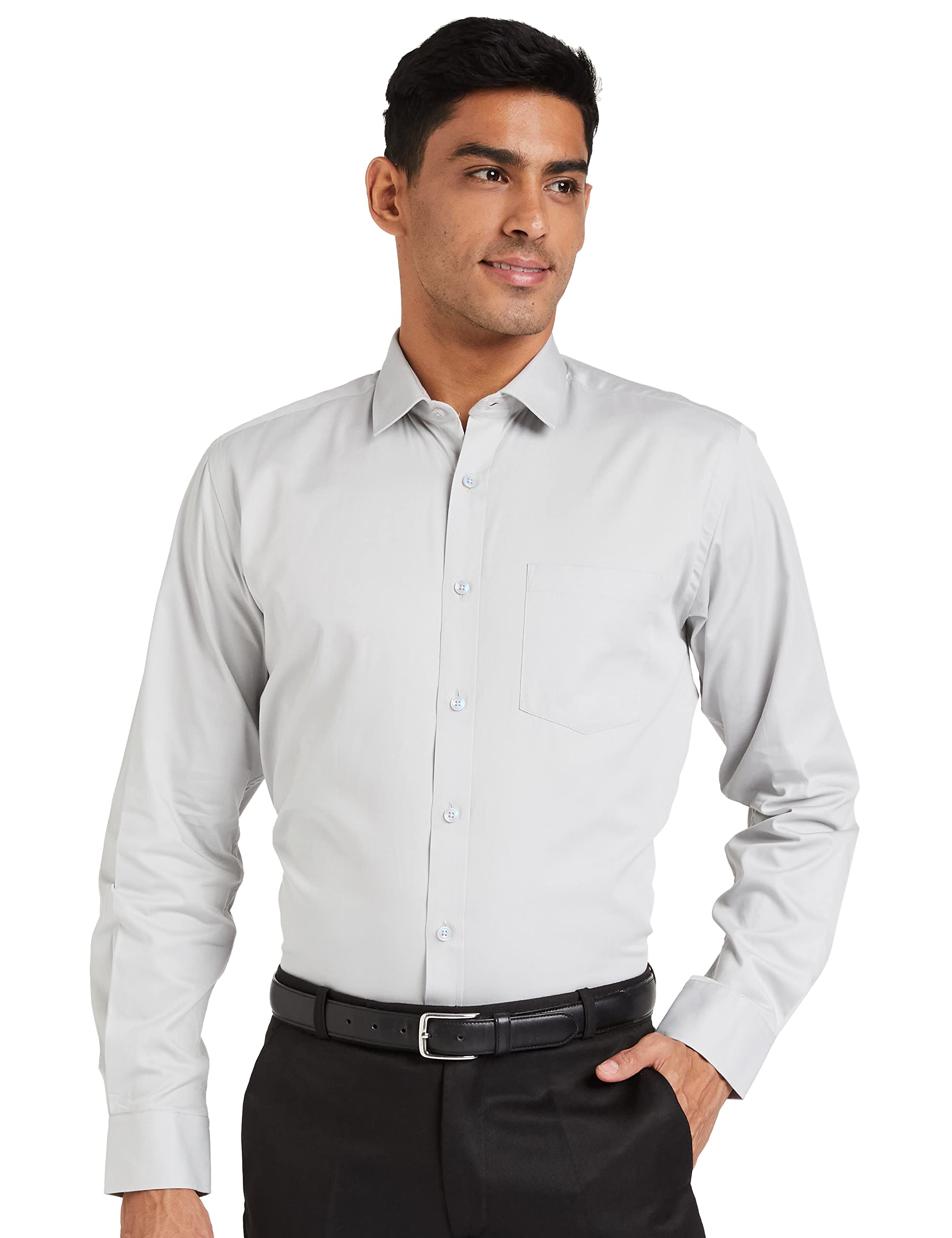 Men's Solid Cotton Formal Shirt | Plain | Full Sleeve - Regular Fit (Available in Plus Size and Combo Packs)