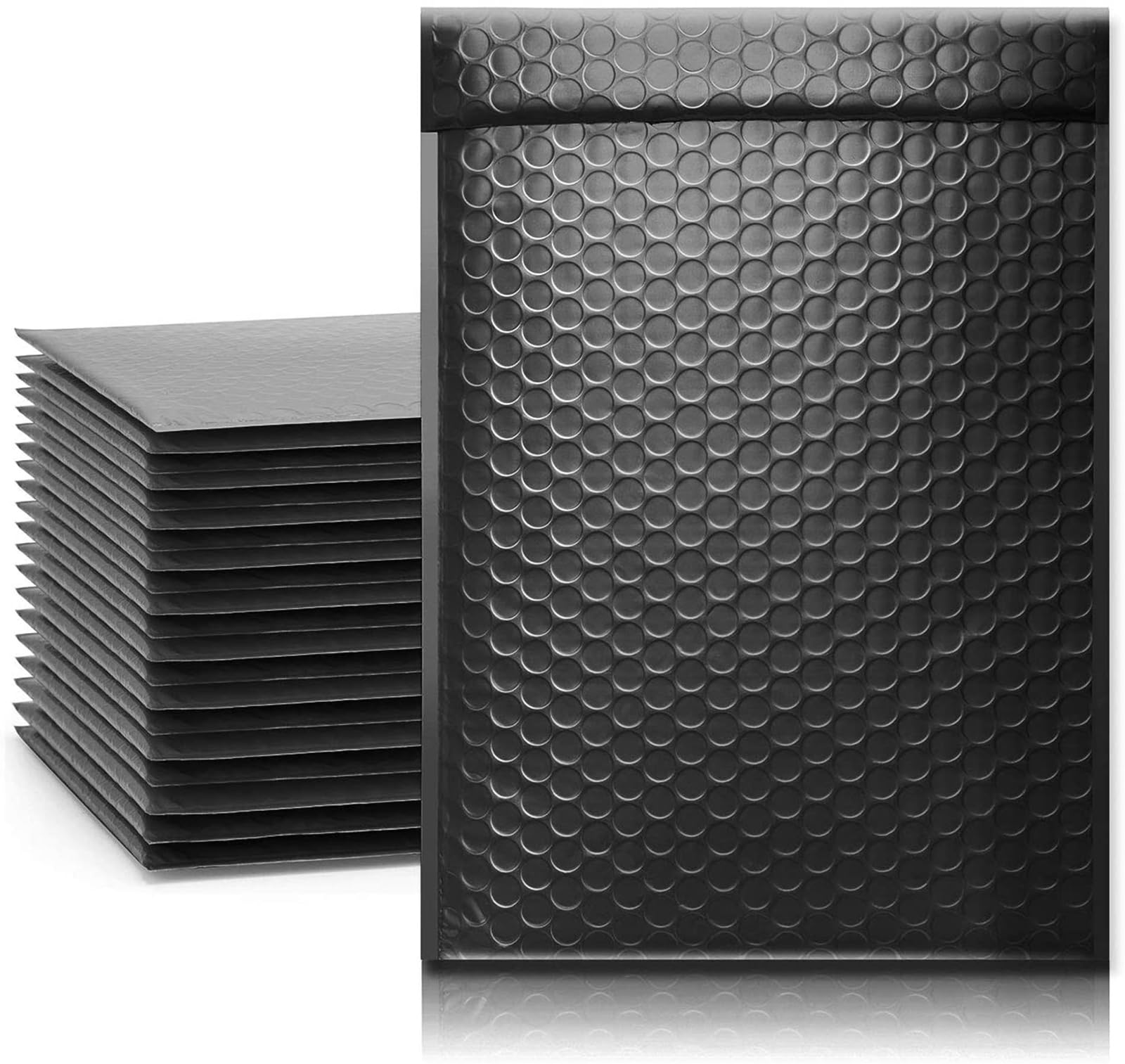50 PCS Poly Bubble Mailers, A5 Bubble Envelopes 180mm x 280mm (7.1 x 11 in), Self-Sealing Waterproof A5 Padded Envelopes for Mailing and Packaging Small Items (Black)