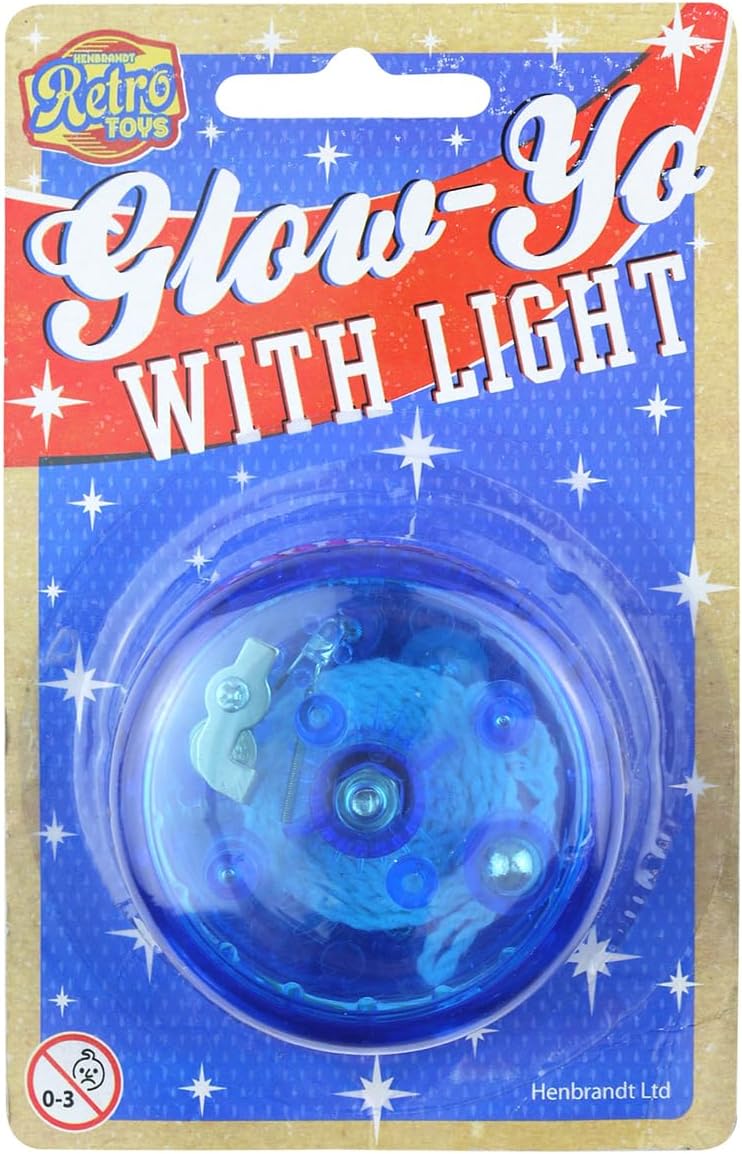 1 x Glow Yo Light Up Flashing Yo Yo, ideal party bag filler toy