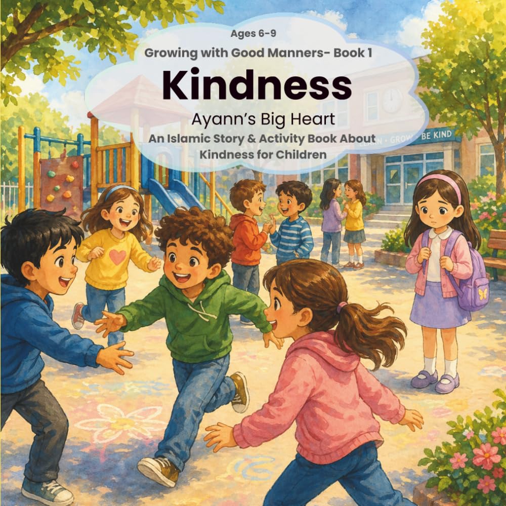 Growing with Good Manners – Book 1: Kindness: An Islamic Story & Activity Book About Kindness for Children Ages 6-9