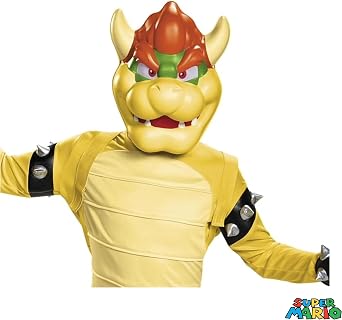 Bowser Costume for Kids, Official Nintendo Super Mario Bros Bowser Outfit