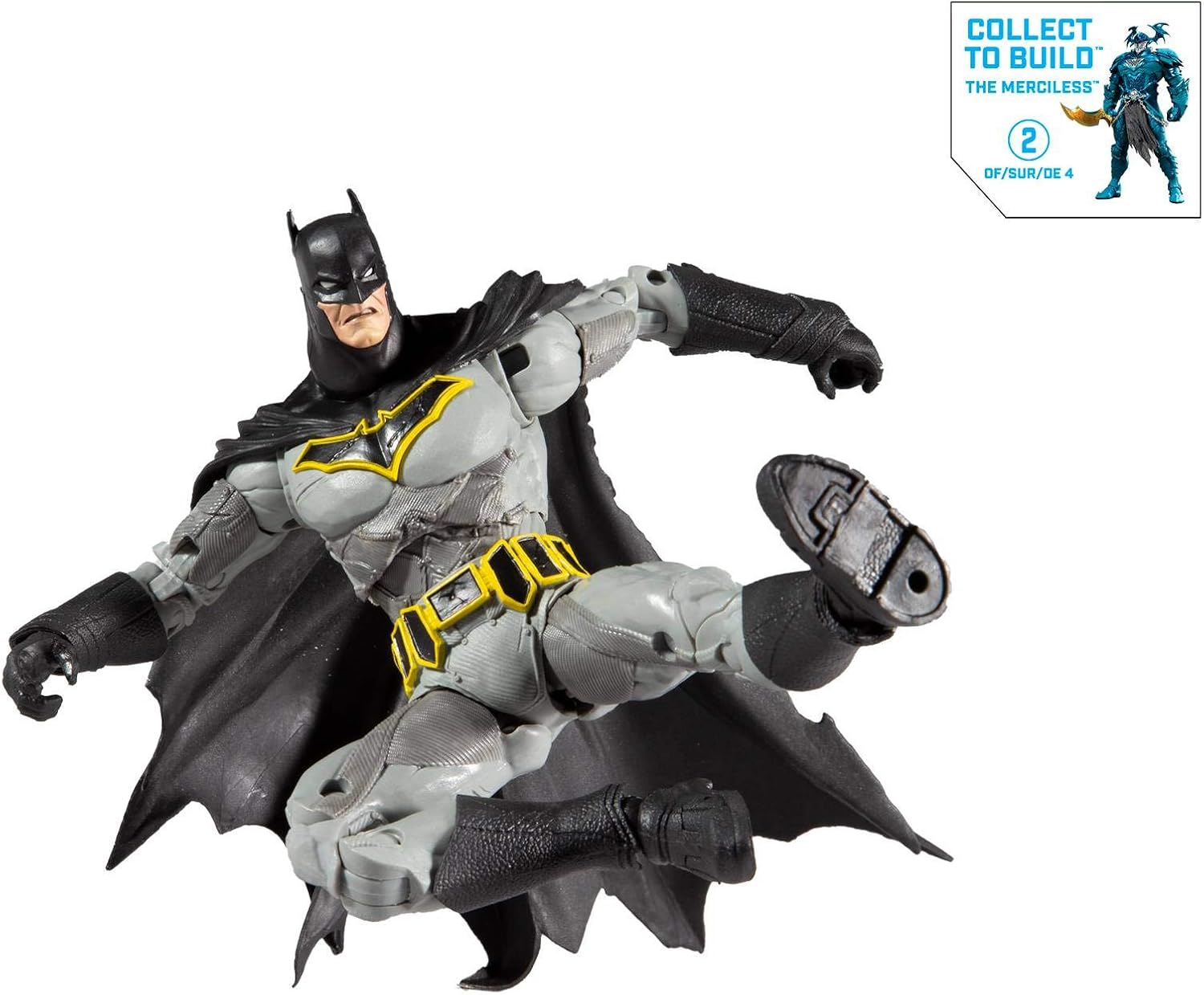 DC Multiverse Batman (Dark Nights: Metal) 7" Action Figure with Build-A Parts for 'The Merciless' Figure