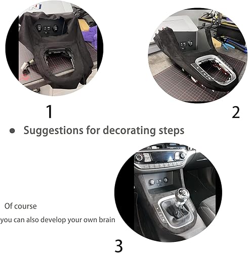 Miniatura 5 de Y.A. LOTUS Tela de microfibra con aspecto de gamuza autoadhesiva, tela de película elástica perfecta para decorar el interior del automóvil, 7.87 x