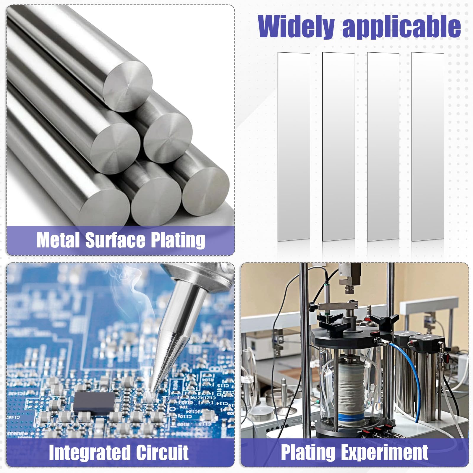 Pure Zinc Anode Sheets - 20 Pack for Plating & Experiments -7 Pure Zinc Anode Sheets - 20 Pack for Plating & Experiments -7