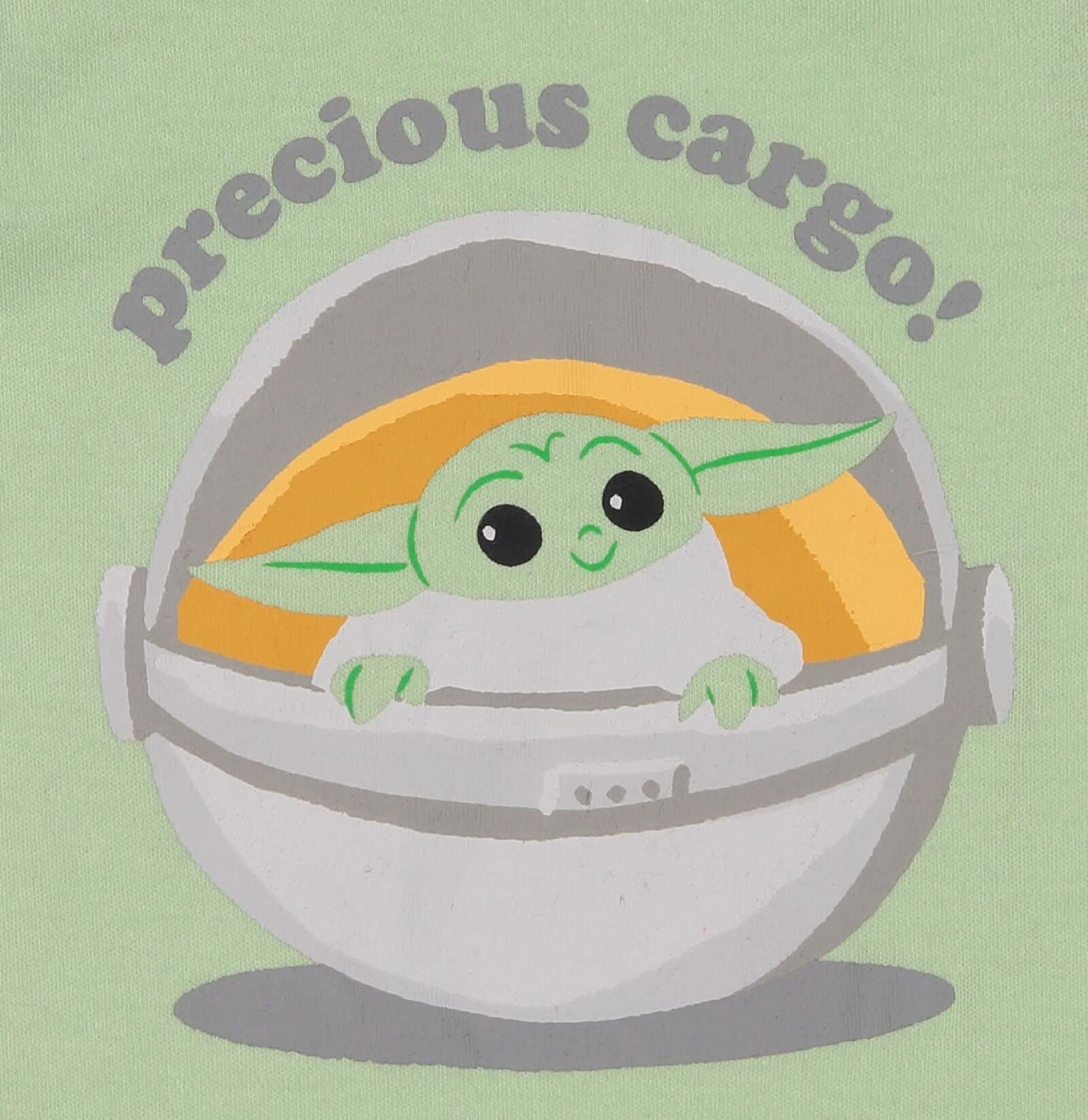 Star Wars Mandalorian Baby Yoda Baby Boys 4-częściowy zestaw wyprawek grafitowy/zielony