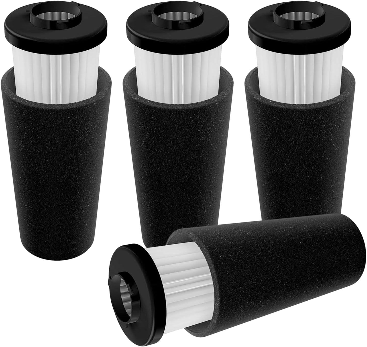 VideoPUP 4pcs Replacement Odor Trapping Filter with Sponge Compatible with Dirt Devil Endure F112 UD20124 UD70174B UD70182 UD20120NC UD70161 UD70167 UD70181,Replace part AD47936