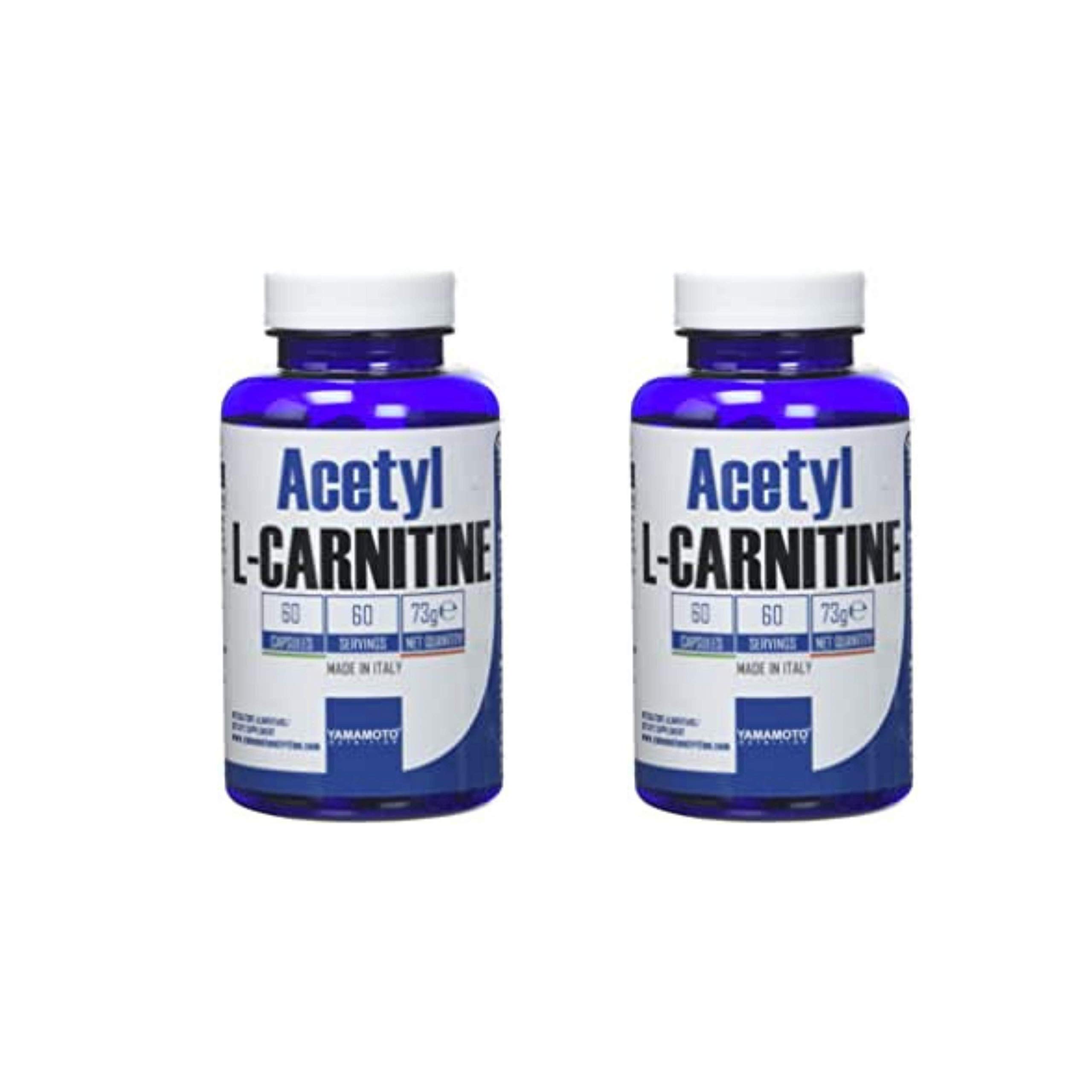 Yamamoto Nutrition Acetyl L-CARNITINE 1000mg integratore alimentare a base di Acetil L-Carnitina 60 capsule (120 compresse (2 confezioni))