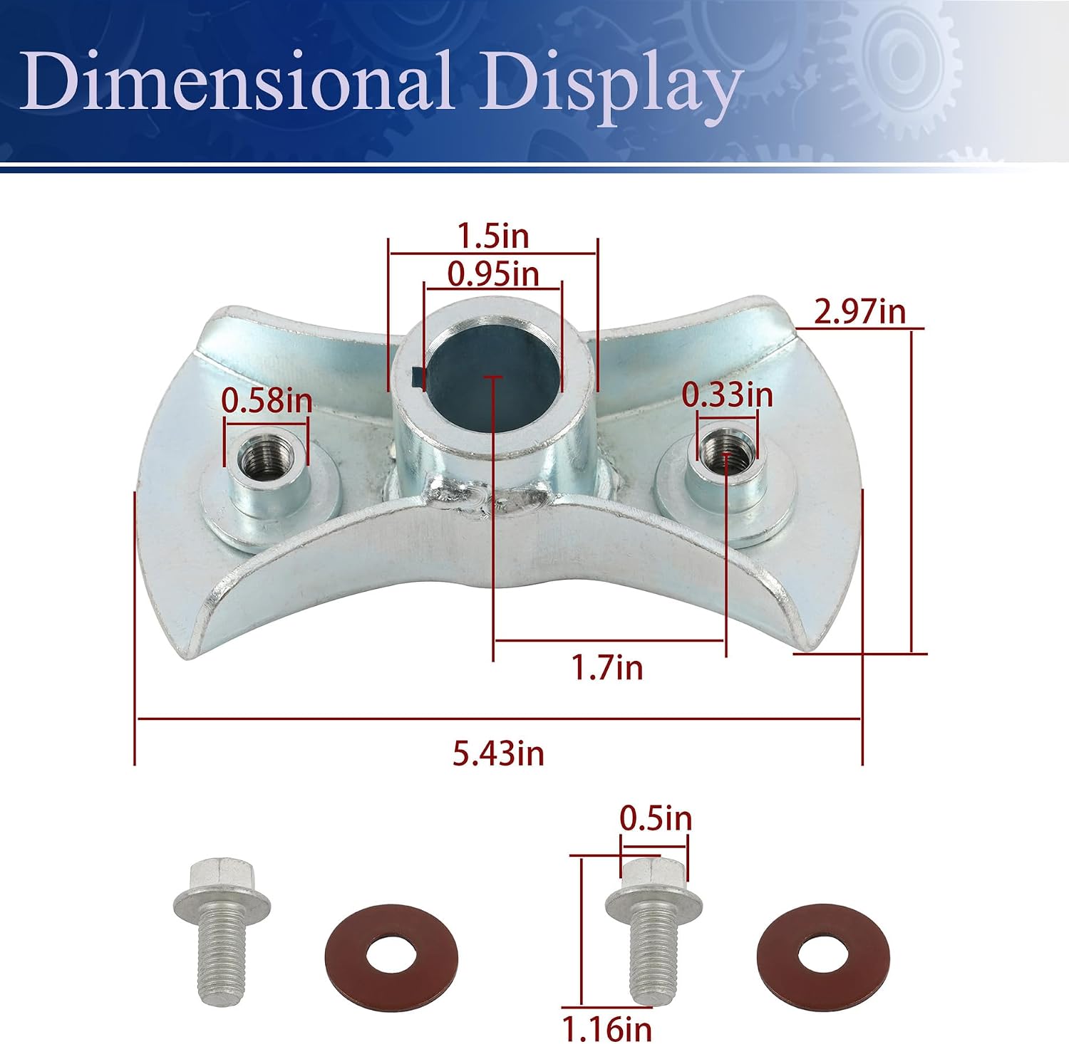 72610-VG3-030 Lawn Mower Blade Holder Set Replacement for Honda HRR216K6 PDAA HRR216K6 VKAA HRR216K7 PDAA Models, with with Bolts and Spacer